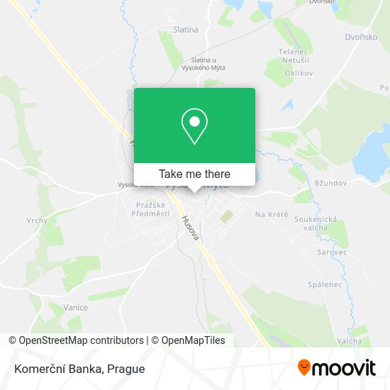 Komerční Banka map