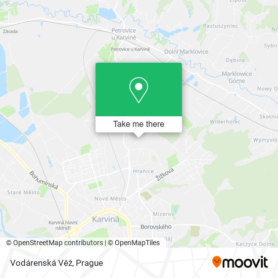 Vodárenská Věž map