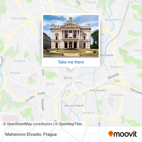 Карта Mahenovo Divadlo