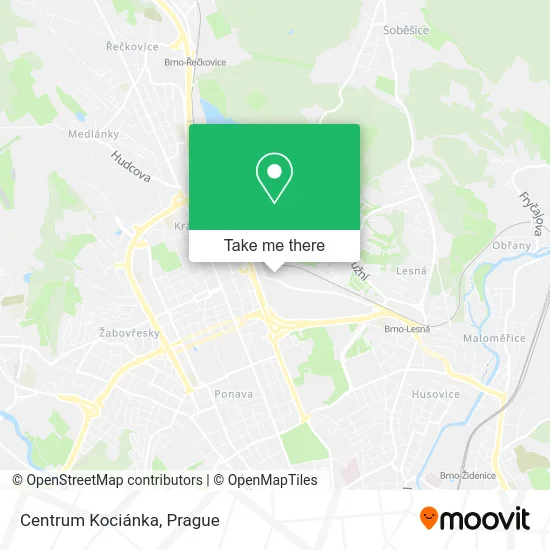 Карта Centrum Kociánka