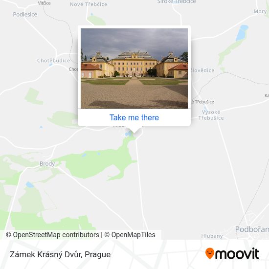Zámek Krásný Dvůr map