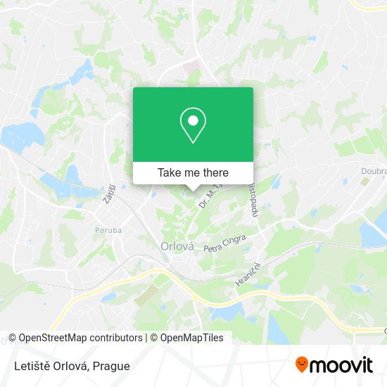 Letiště Orlová map