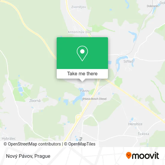 Карта Nový Pávov