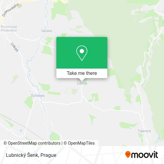 Lubnický Šenk map