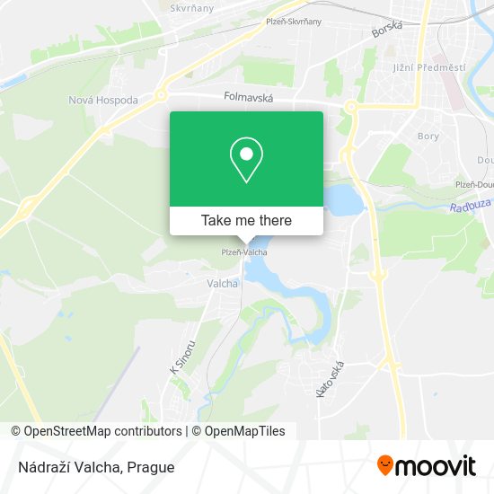 Nádraží Valcha map