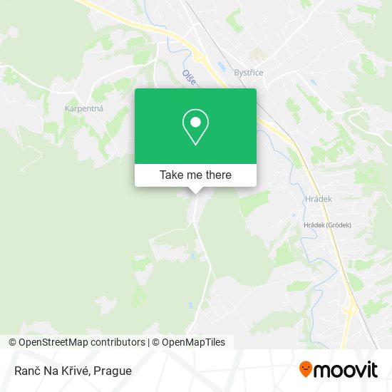 Ranč Na Křivé map