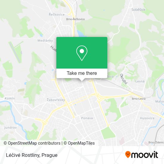 Léčivé Rostliny map