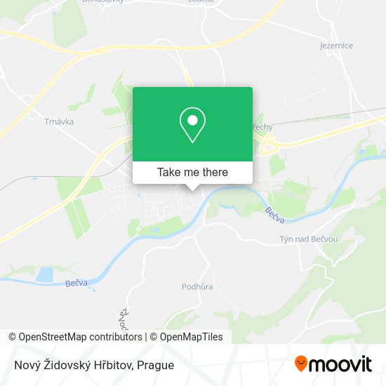Nový Židovský Hřbitov map