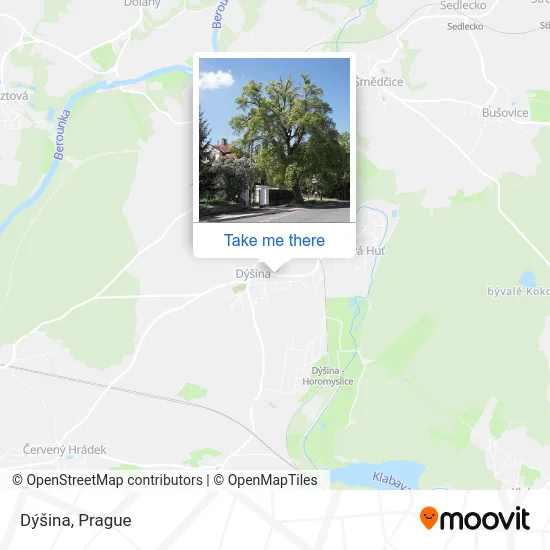 Карта Dýšina