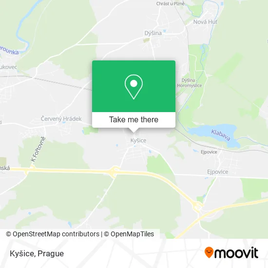 Kyšice map