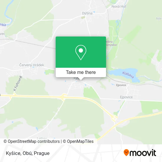 Kyšice, Obú map