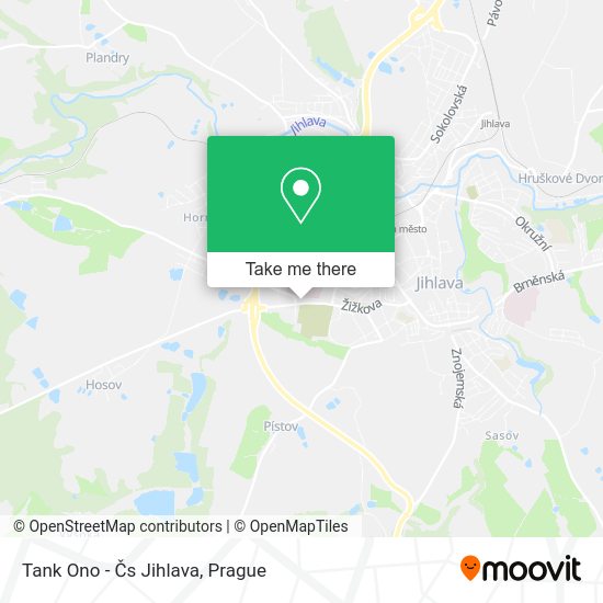 Tank Ono - Čs Jihlava map