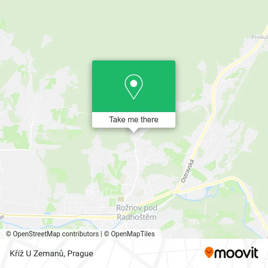 Kříž U Zemanů map