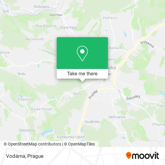 Карта Vodárna