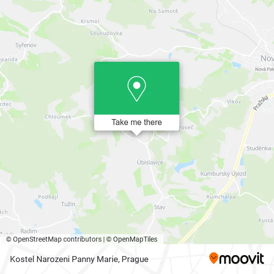 Карта Kostel Narozeni Panny Marie