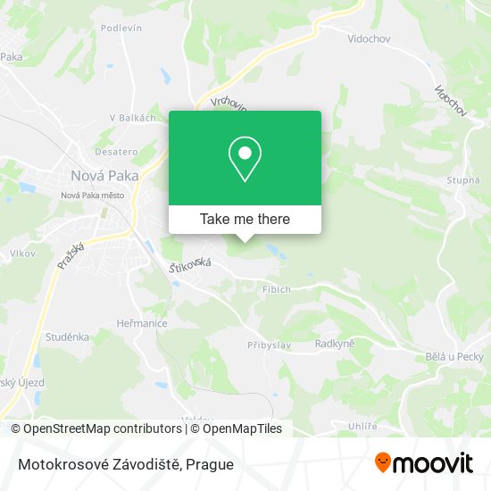 Motokrosové Závodiště map