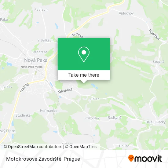 Карта Motokrosové Závodiště