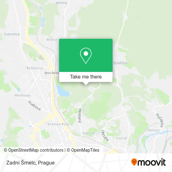 Карта Zadní Šmelc