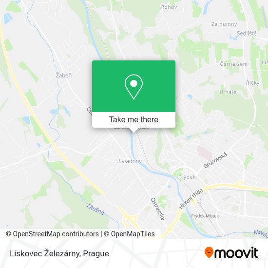 Lískovec Železárny map