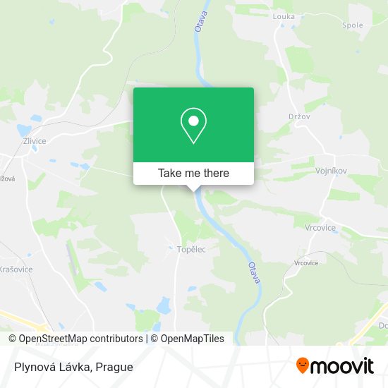 Plynová Lávka map
