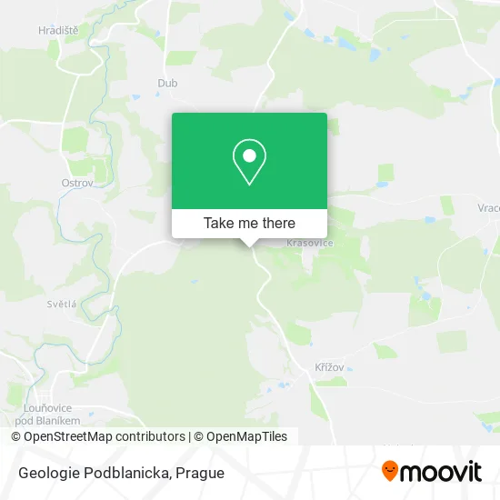 Карта Geologie Podblanicka