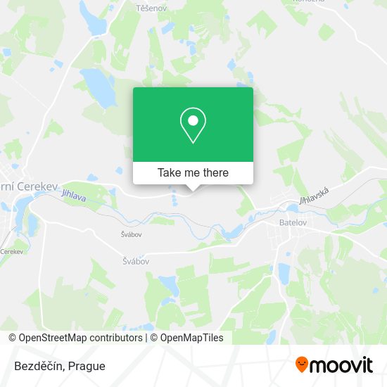 Bezděčín map