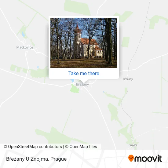 Карта Břežany U Znojma