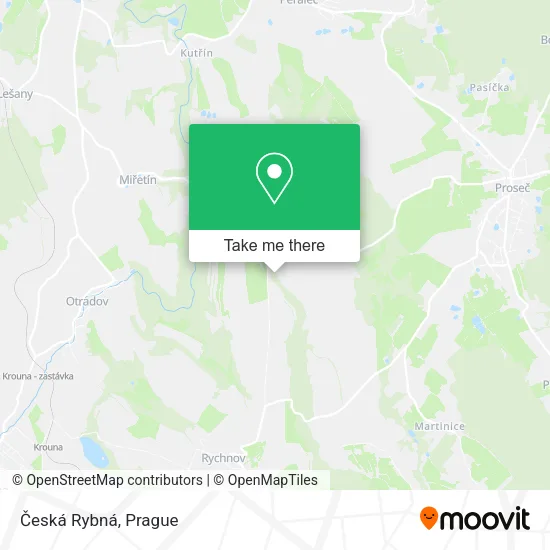 Карта Česká Rybná
