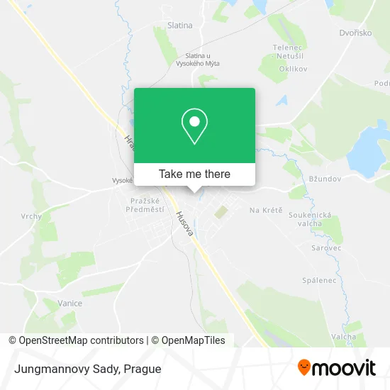 Карта Jungmannovy Sady