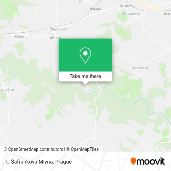 U Šafránkova Mlýna map