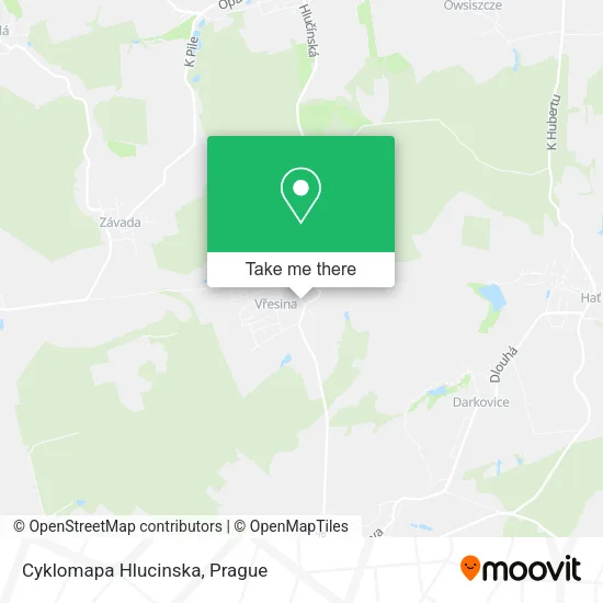 Карта Cyklomapa Hlucinska