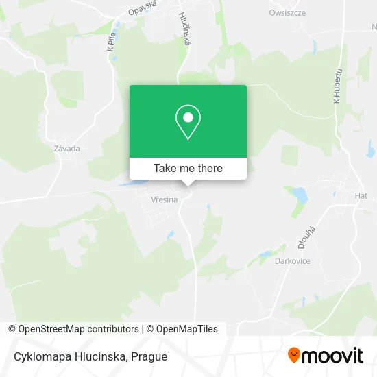 Карта Cyklomapa Hlucinska