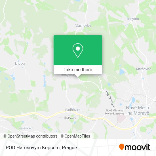 POD Harusovým Kopcem map