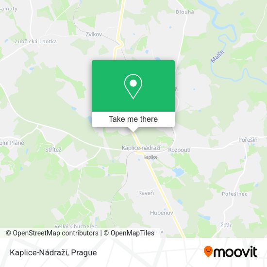 Kaplice-Nádraží map