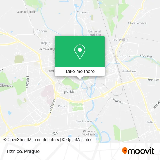 Карта Tržnice