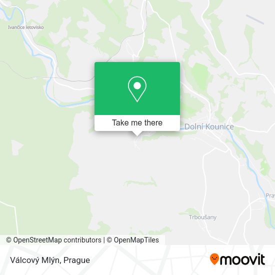 Válcový Mlýn map