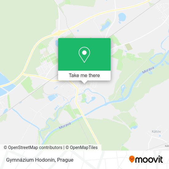 Gymnázium Hodonín map