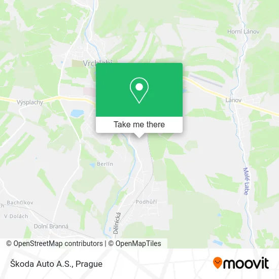 Карта Škoda Auto A.S.
