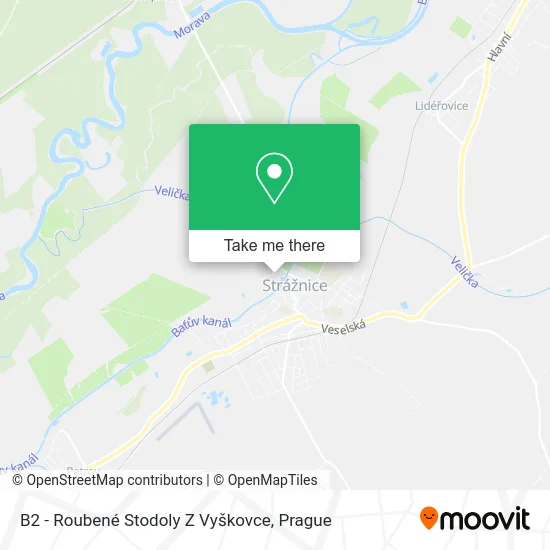 Карта B2 - Roubené Stodoly Z Vyškovce