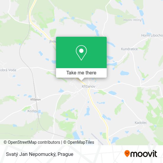 Svatý Jan Nepomucký map