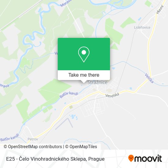 E25 - Čelo Vinohradnického Sklepa map