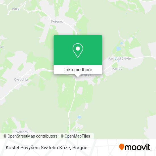 Kostel Povýšení Svatého Kříže map