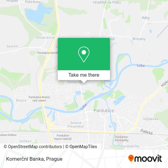 Komerční Banka map
