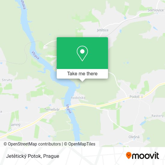Jetětický Potok map