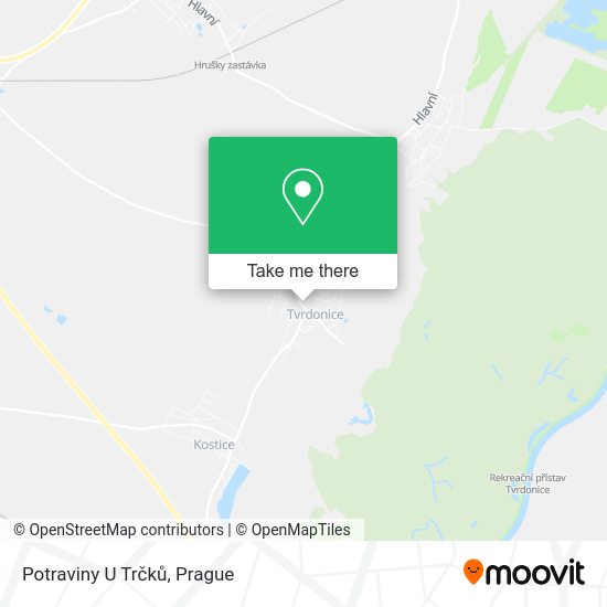 Карта Potraviny U Trčků