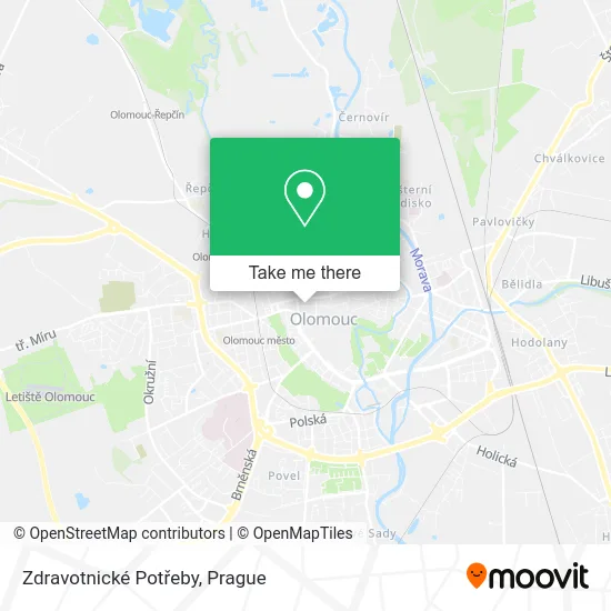 Карта Zdravotnické Potřeby