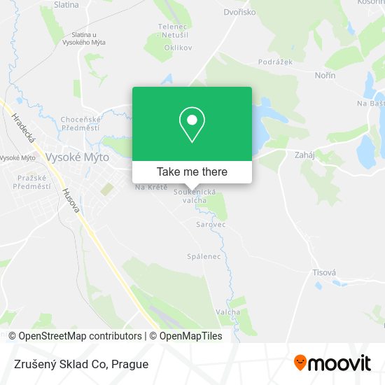 Zrušený Sklad Co map