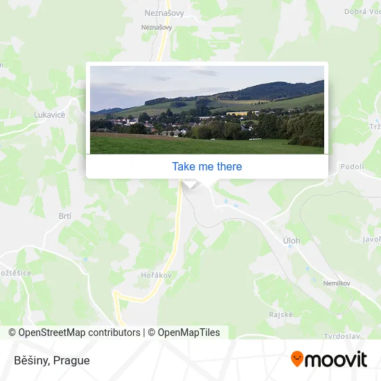 Карта Běšiny