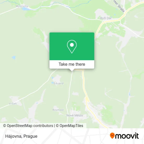 Карта Hájovna