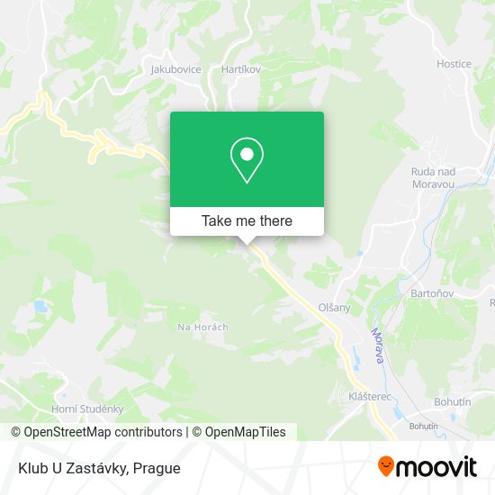 Карта Klub U Zastávky